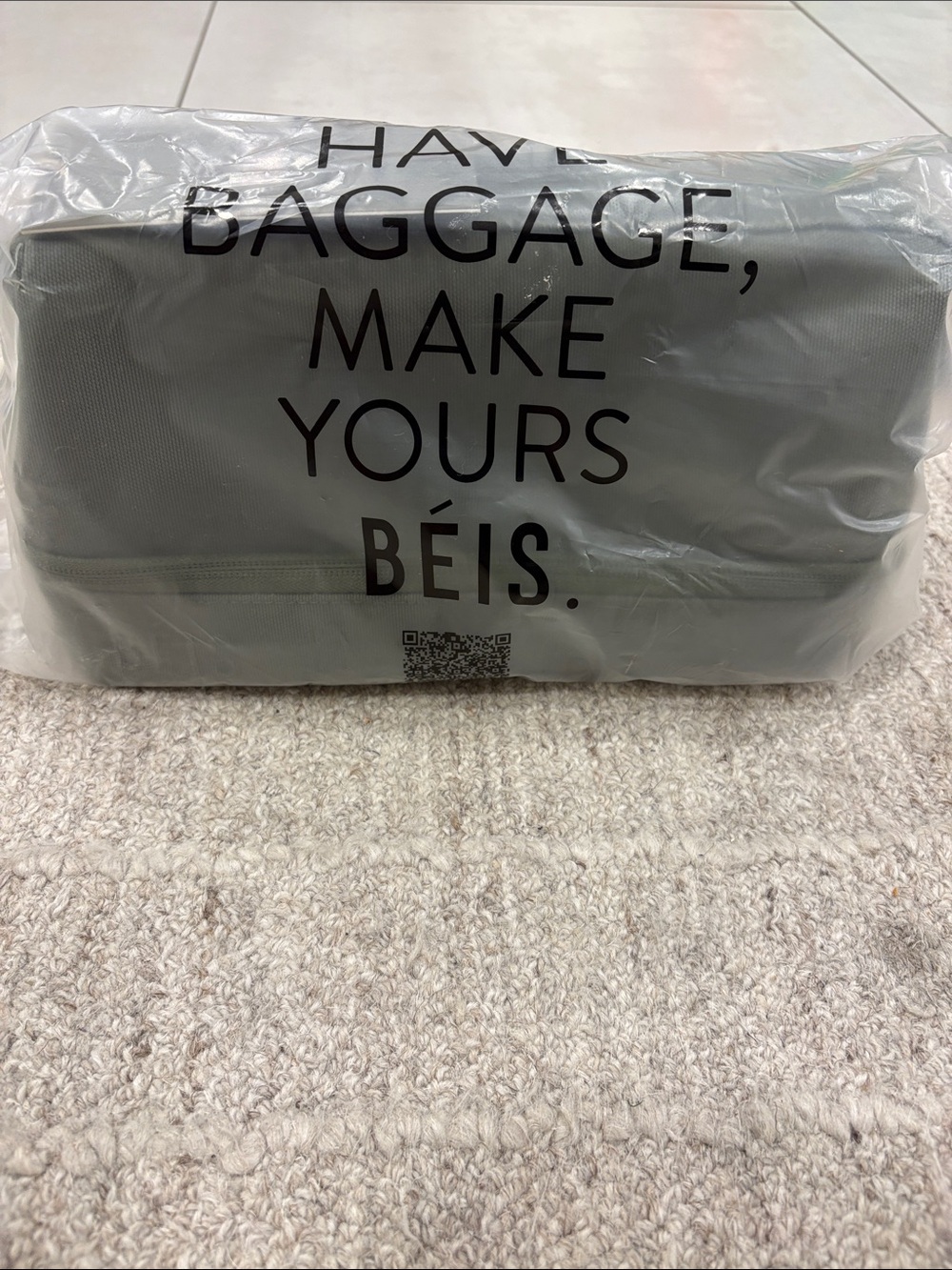 BEIS Gray Cosmetic Travel Case